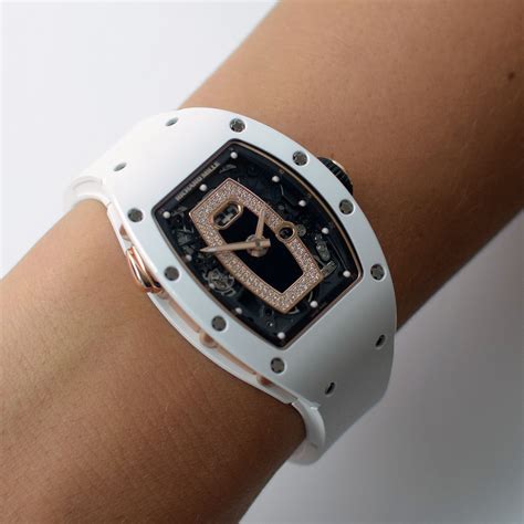 richard mille white women's watch|richard mille watch price.